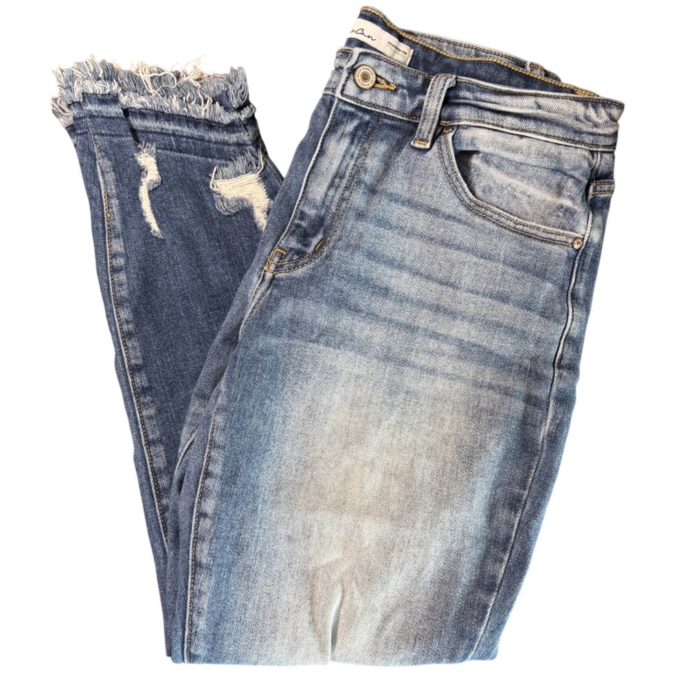 Kancan Distressed Raw Hem Skinny Jeans Size 30